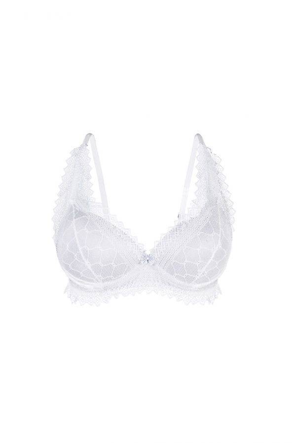 Sutiã Renda com Bojo e Alças com Renda Bordada TT Finis Intimate Lingerie Premium