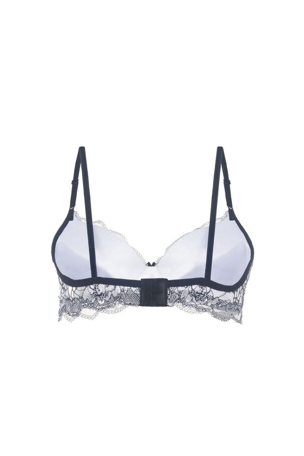 Sutiã com Bojo em Renda Jacquard Off White Finis Intimate Lingerie Premium