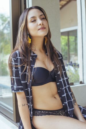 Sutiã Tomara que Caia  em microfibra Finis Intimate Lingerie Collection